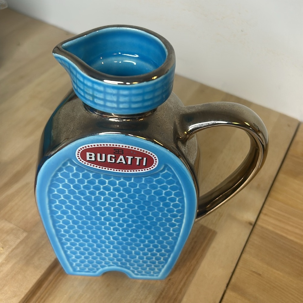Bugatti 💙 RARE Vintage Radiator Rene Dreyfus Ceramic Restaurant Bar Pitcher Art - Picture 16 of 16